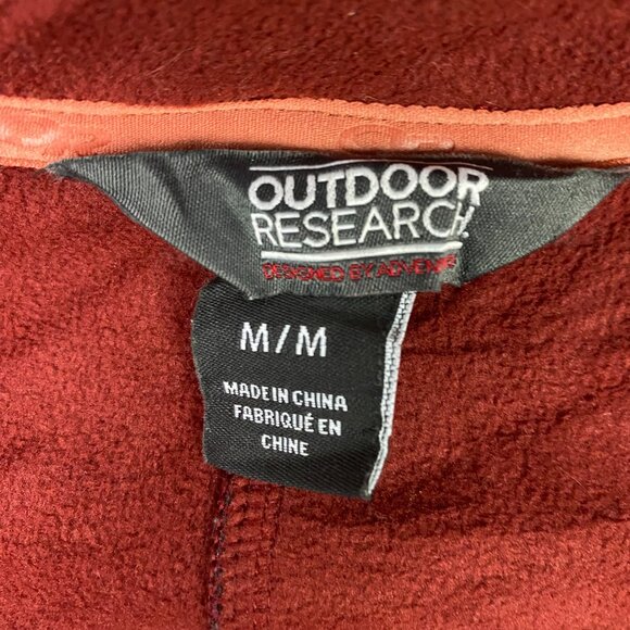 Outdoor Research Flurry Hooded Jacket Women's Medium Red Maroon Wool Blend - Picture 12 of 15